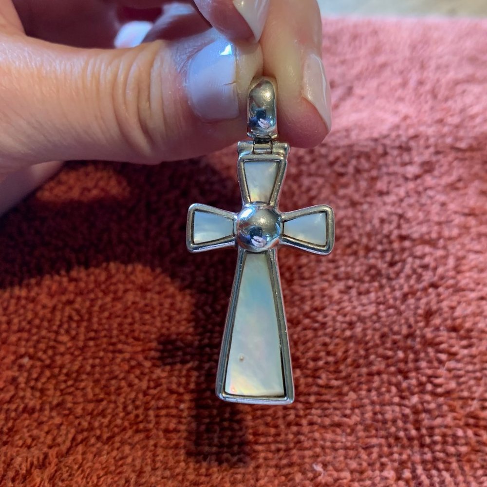 Mother of Pearl Cross Pendant